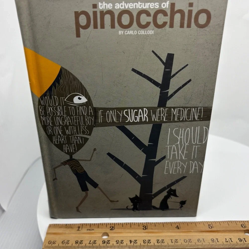Publikum Art The Adventures of Pinocchio Hardcover Lined Journal Literary Quotes